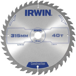 Циркулярна пила по дереву Irwin 315×30×3,2 мм, 40 зубів (CSB 40Z)
