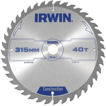 Циркулярна пила по дереву Irwin 315×30×3,2 мм, 40 зубів (CSB 40Z)