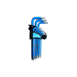 Набір TORX-ключів XTline XT082 — 9 шт. (сталь S2)