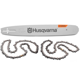 Набір Husqvarna X-Force 15″ / 38 см, 0.325″, 1.3 мм + 2 ланцюги SP33G (5931405-02)